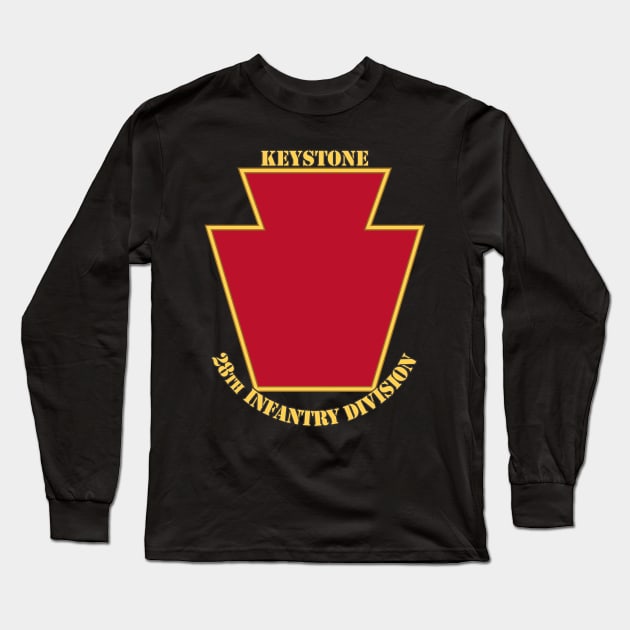 28th Infantry Division Long Sleeve T-Shirt by MBK